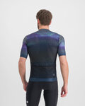 SPORTFUL Cycling short sleeve jersey - FLOW SUPERGIARA - blue/black