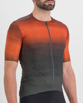 SPORTFUL Cycling short sleeve jersey - FLOW SUPERGIARA - orange/grey