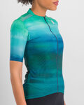 SPORTFUL Cycling short sleeve jersey - FLOW SUPERGIARA - turquoise
