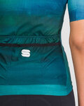 SPORTFUL Cycling short sleeve jersey - FLOW SUPERGIARA - turquoise