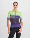 SPORTFUL Cycling short sleeve jersey - FLOW SUPERGIARA - light green/purple