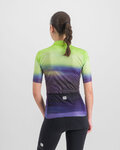 SPORTFUL Cycling short sleeve jersey - FLOW SUPERGIARA - light green/purple