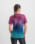 SPORTFUL Cycling short sleeve t-shirt - FLOW GIARA - purple/blue