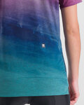 SPORTFUL Cycling short sleeve t-shirt - FLOW GIARA - purple/blue