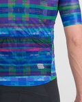 SPORTFUL Cycling short sleeve jersey - GLITCH BOMBER - blue