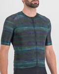 SPORTFUL Cycling short sleeve jersey - GLITCH BOMBER - black/multicolour