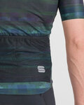 SPORTFUL Cycling short sleeve jersey - GLITCH BOMBER - black/multicolour