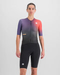 SPORTFUL Cycling skinsuit - BOMBER - purple/black