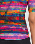 SPORTFUL Cycling short sleeve jersey - GLITCH BOMBER - multicolour