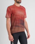 SPORTFUL Cycling short sleeve t-shirt - FLOW GIARA - brown