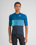 SPORTFUL Cycling short sleeve jersey - SNAP - blue