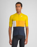 SPORTFUL Cycling short sleeve jersey - SNAP - yellow/blue