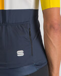 SPORTFUL Cycling short sleeve jersey - SNAP - yellow/blue