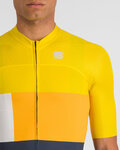 SPORTFUL Cycling short sleeve jersey - SNAP - yellow/blue