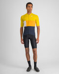 SPORTFUL Cycling short sleeve jersey - SNAP - yellow/blue