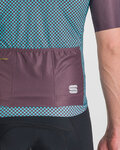 SPORTFUL Cycling short sleeve jersey - CHECKMATE - blue/purple