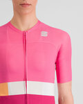 SPORTFUL Cycling short sleeve jersey - SNAP W - cyclamen