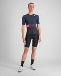 SPORTFUL Cycling short sleeve jersey - SNAP - black/blue
