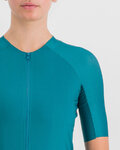 SPORTFUL Cycling short sleeve jersey - MATCHY - turquoise