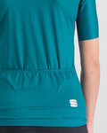 SPORTFUL Cycling short sleeve jersey - MATCHY - turquoise