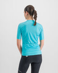 SPORTFUL Cycling short sleeve jersey - MATCHY - light blue