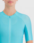 SPORTFUL Cycling short sleeve jersey - MATCHY - light blue
