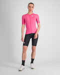 SPORTFUL Cycling short sleeve jersey - MATCHY - pink