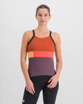 SPORTFUL Cycling tank top - SNAP - purple/orange
