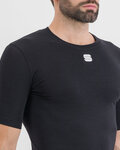 SPORTFUL Cycling short sleeve t-shirt - MERINO LAYER - black