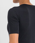 SPORTFUL Cycling short sleeve t-shirt - MERINO - black