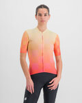 SPORTFUL Cycling short sleeve jersey - ROCKET - orange/beige