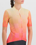 SPORTFUL Cycling short sleeve jersey - ROCKET - orange/beige
