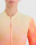SPORTFUL Cycling short sleeve jersey - ROCKET - orange/beige
