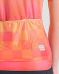 SPORTFUL Cycling short sleeve jersey - ROCKET - orange/beige