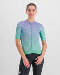 SPORTFUL Cycling short sleeve jersey - ROCKET - purple/light green