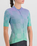 SPORTFUL Cycling short sleeve jersey - ROCKET - purple/light green