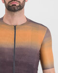 SPORTFUL Cycling short sleeve jersey - SKY RIDER SUPERGIARA - brown/orange