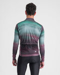 SPORTFUL Cycling winter long sleeve jersey - FLOW SUPERGIARA THERMAL - green/purple