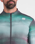 SPORTFUL Cycling winter long sleeve jersey - FLOW SUPERGIARA THERMAL - green/purple