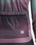 SPORTFUL Cycling winter long sleeve jersey - FLOW SUPERGIARA THERMAL - green/purple