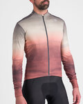 SPORTFUL Cycling winter long sleeve jersey - FLOW SUPERGIARA THERMAL - beige/brown