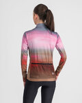 SPORTFUL Cycling winter long sleeve jersey - FLOW SUPERGIARA THERMAL - pink/brown