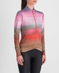 SPORTFUL Cycling winter long sleeve jersey - FLOW SUPERGIARA THERMAL - pink/brown
