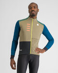 SPORTFUL Cycling thermal jacket - TEMPO - green/blue/grey/black