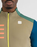SPORTFUL Cycling thermal jacket - TEMPO - green/blue/grey/black