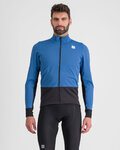 SPORTFUL Cycling windproof jacket - NEO SOFTSHELL - blue/black
