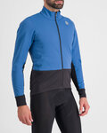 SPORTFUL Cycling windproof jacket - NEO SOFTSHELL - blue/black