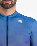 SPORTFUL Cycling winter long sleeve jersey - ROCKET THERMAL - blue/purple
