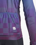 SPORTFUL Cycling winter long sleeve jersey - ROCKET THERMAL - blue/purple