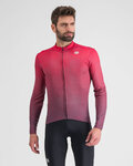 SPORTFUL Cycling winter long sleeve jersey - ROCKET THERMAL - red/purple